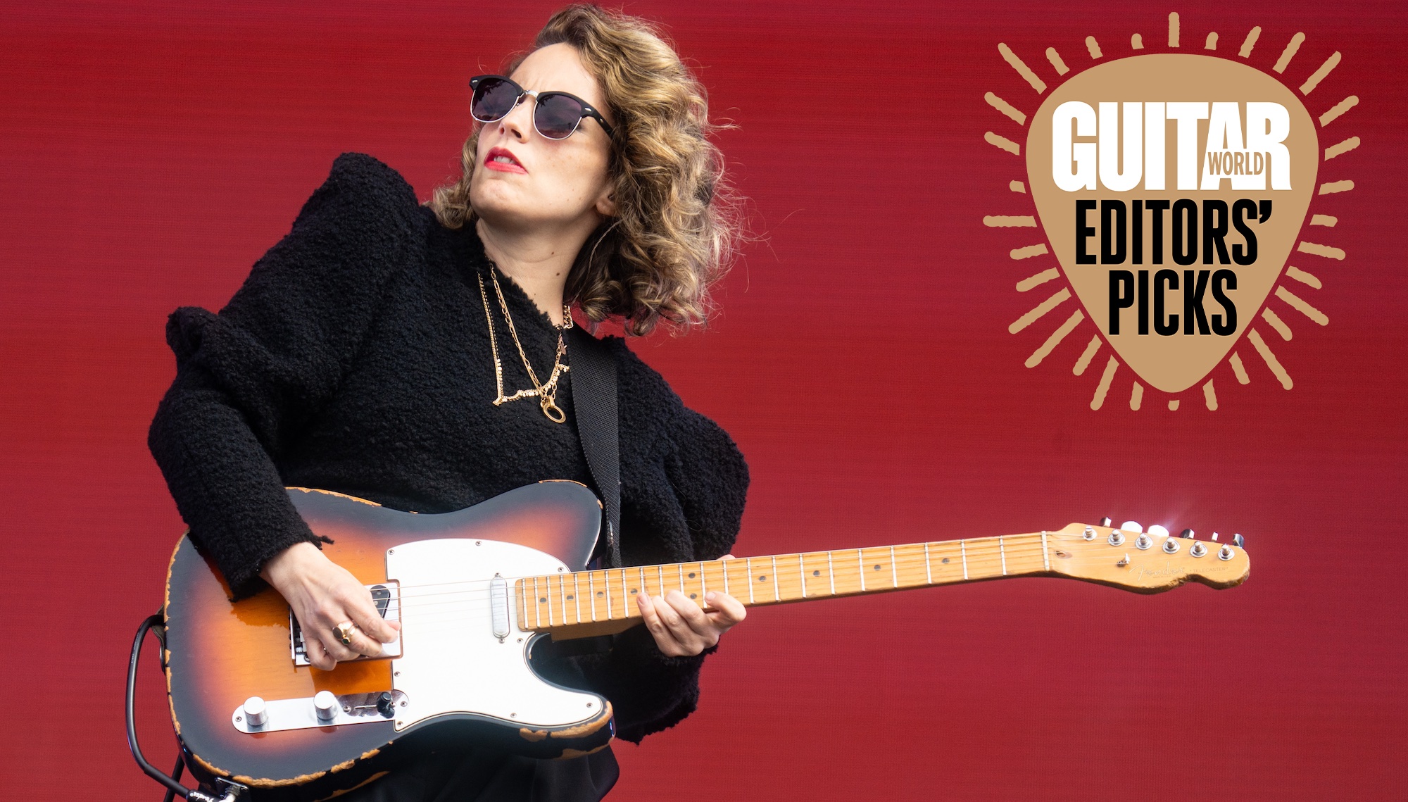 Anna Calvi performs at Hyde Park in London on July 12, 2024 