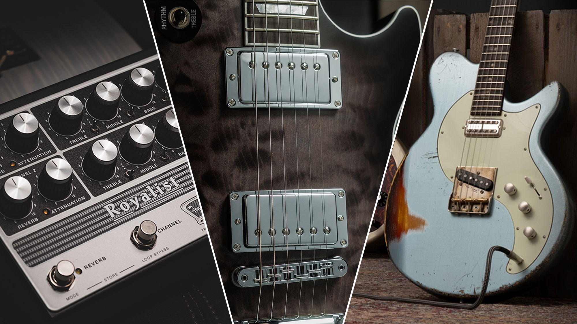 Tone King Royalist, Gibson Mark Morton Les Paul, Eastman Kauffmann Offset
