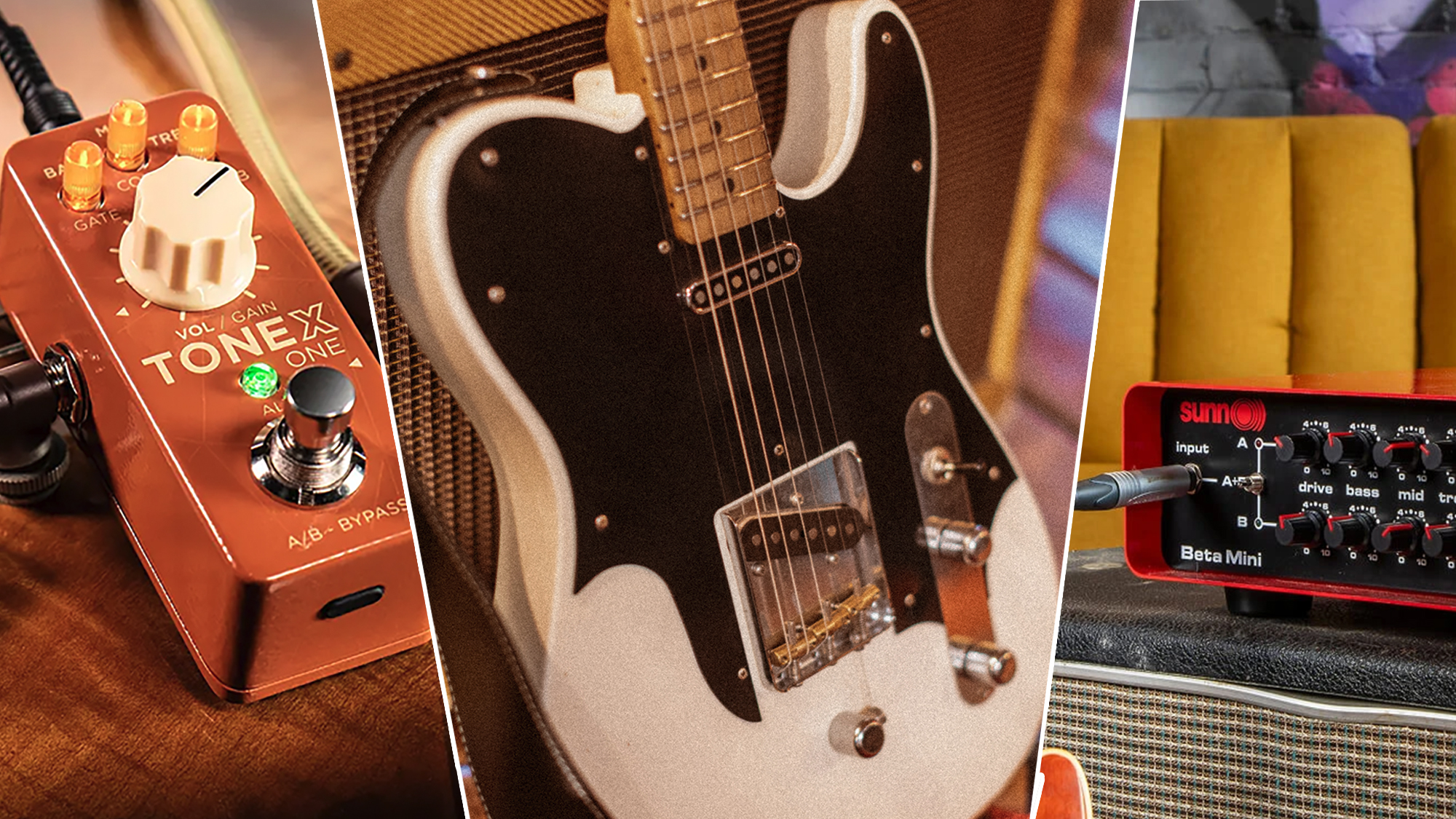 IK Multimedia Tonex One Double Special, Fender John Osborne B-Bender, Sunn Beta Mini